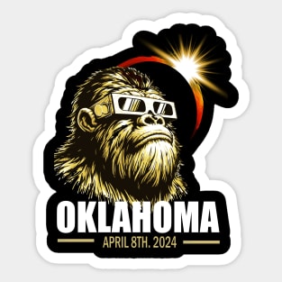 Total solar eclipse Oklahoma 2024 Sticker